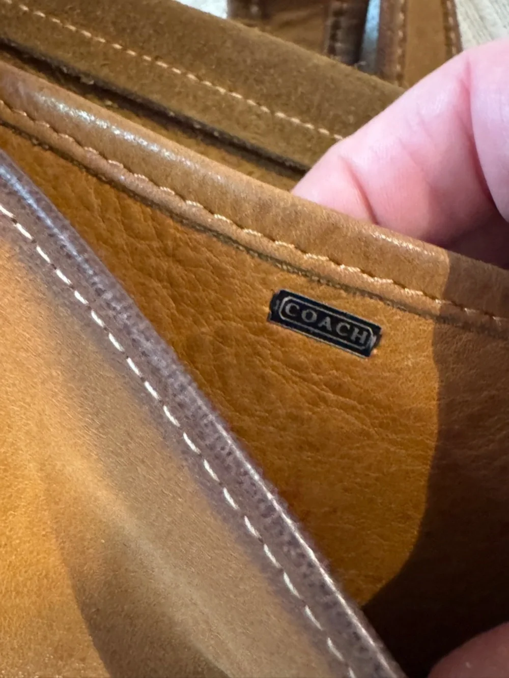 Vintage Coach Pre Creed NYC Tan Brown Leather Courier Messenger Bag 1970s - Picture 2 of 14